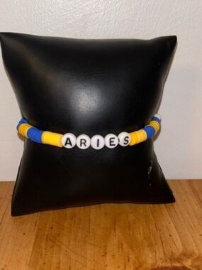 Zodiac Sign 'Aries' Inspired Handmade Clay Beaded Bracelet